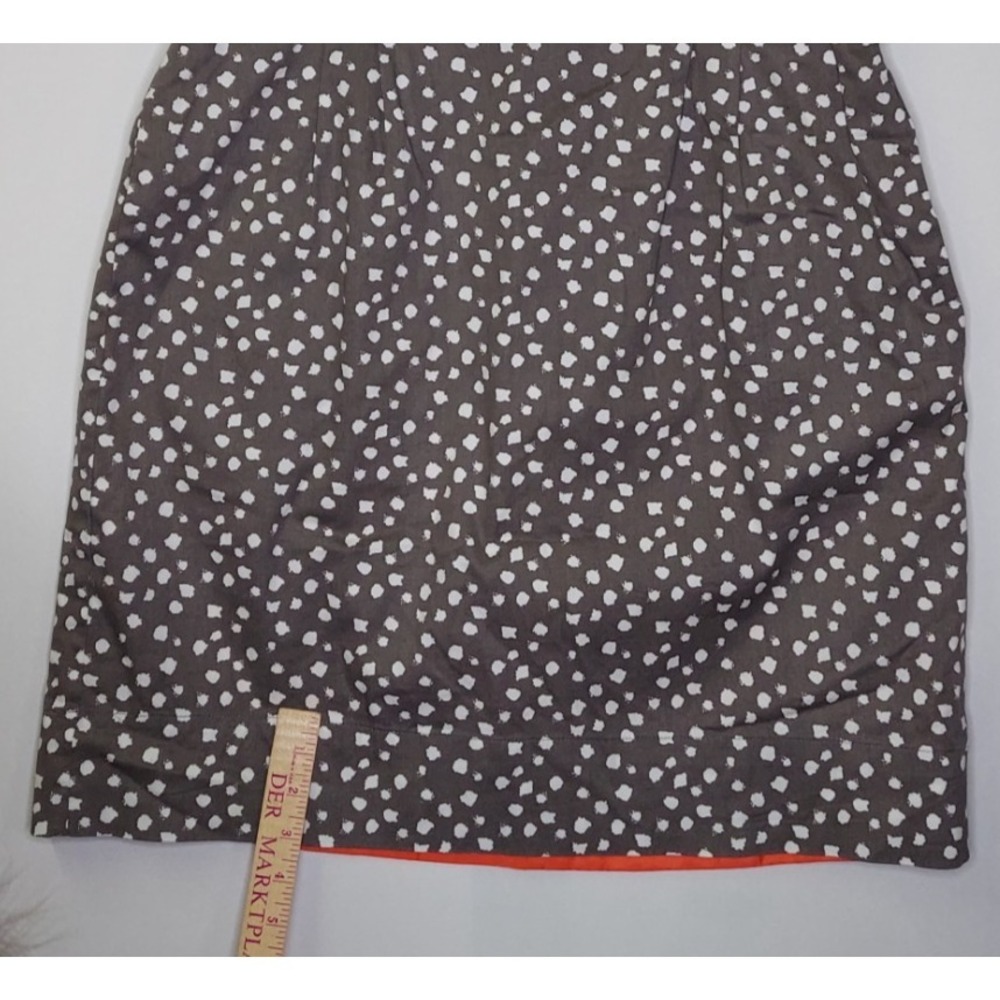 Robbie Bee Sleeveless Dress 18 Gray Polka Dot A-Line Pocket Zip Pinup Old Money - Picture 10 of 11